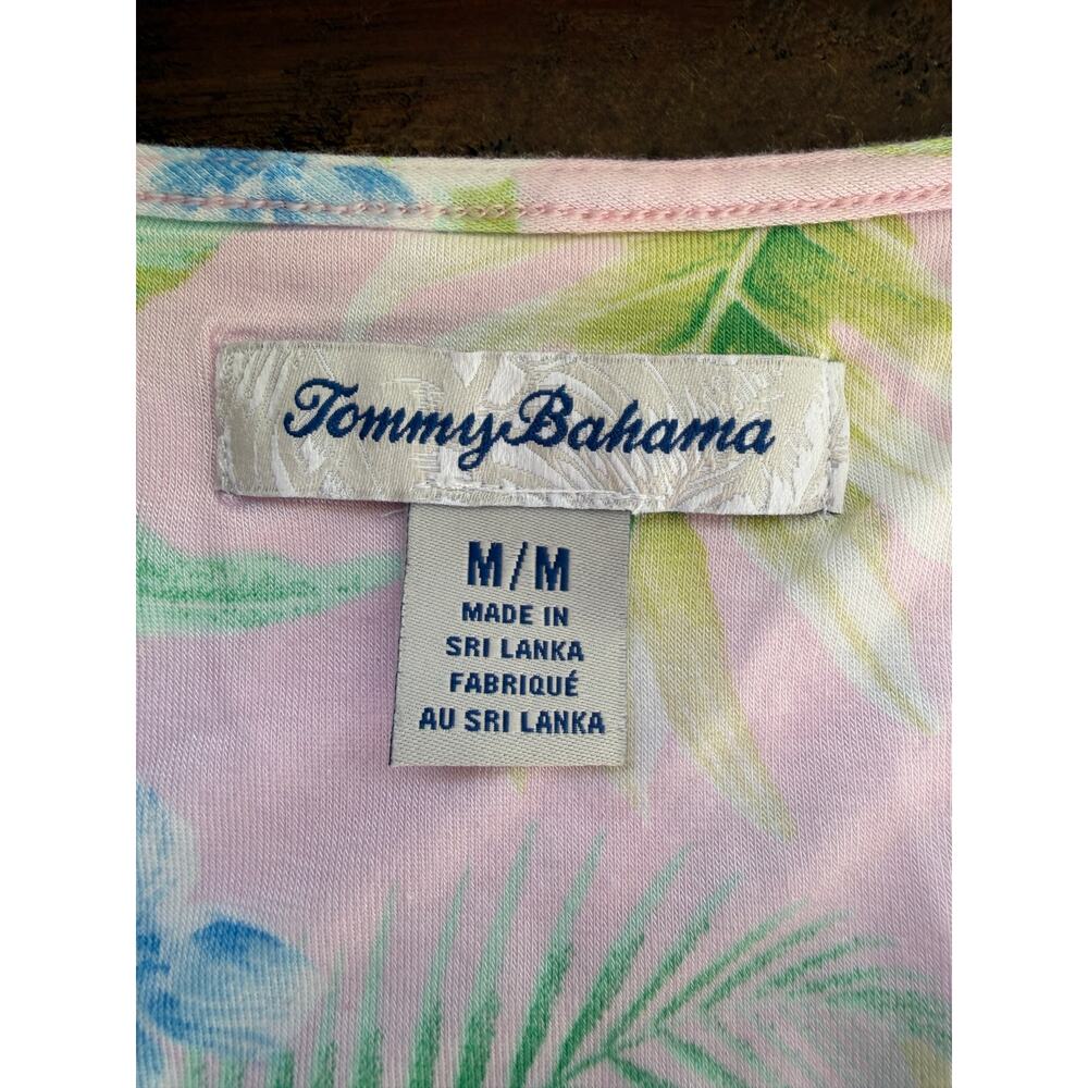 Tommy Bahama Tank PJ Set Size Medium Tropical Hibisus Floral Summer Vacation NWT - Picture 4 of 15